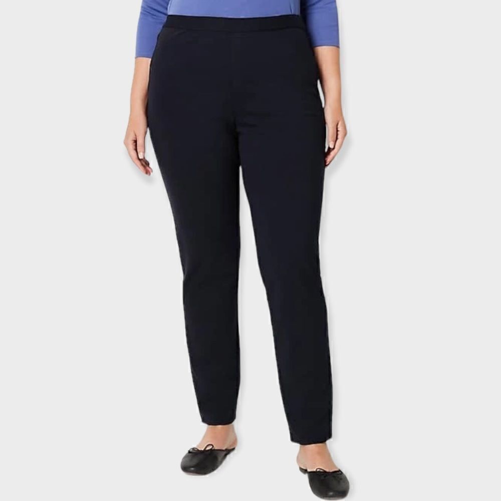 J. Jill Versatile Ponte Slim-Leg Pants, Size